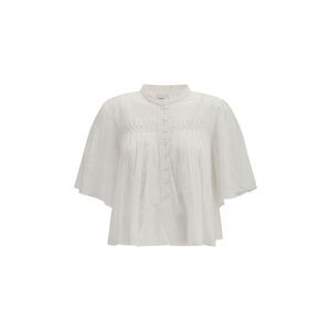 Marant Etoile Cotton Top with Elegant Design Women White Shirts